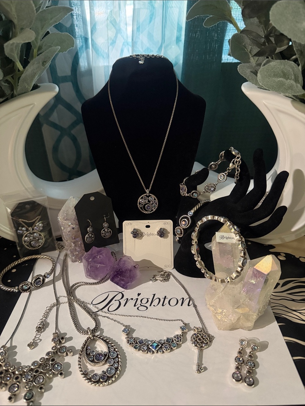 🩵 RARE/RETIRED BRIGHTON HALO TANZANITE SWAROVSKI CRYSTAL COLLECTION